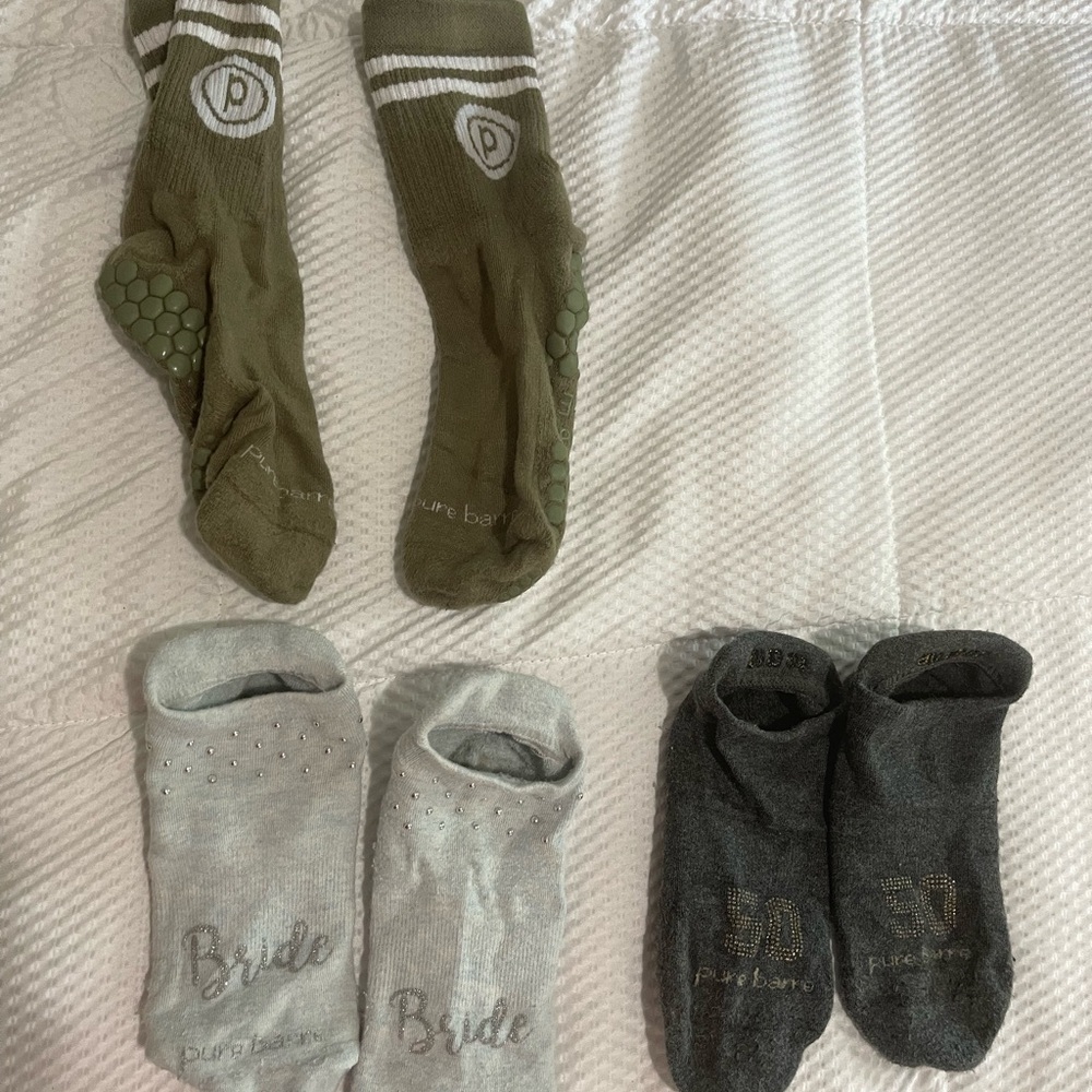 Pure Barre socks, size small